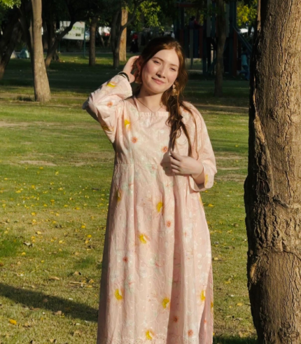 Blush Bloom Long Kurta